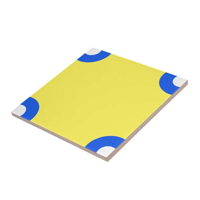 Light Yellow Ceramic Tile (Side)