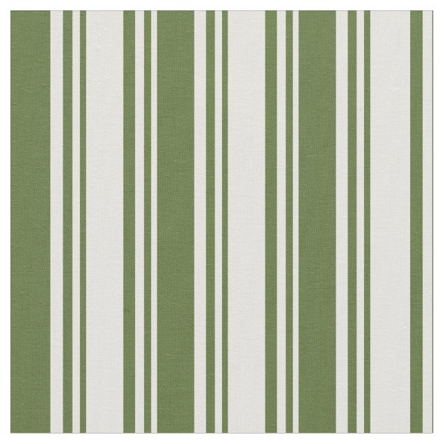 Light Yellow & Dark Olive Green Coloured Pattern Fabric (Close Up)