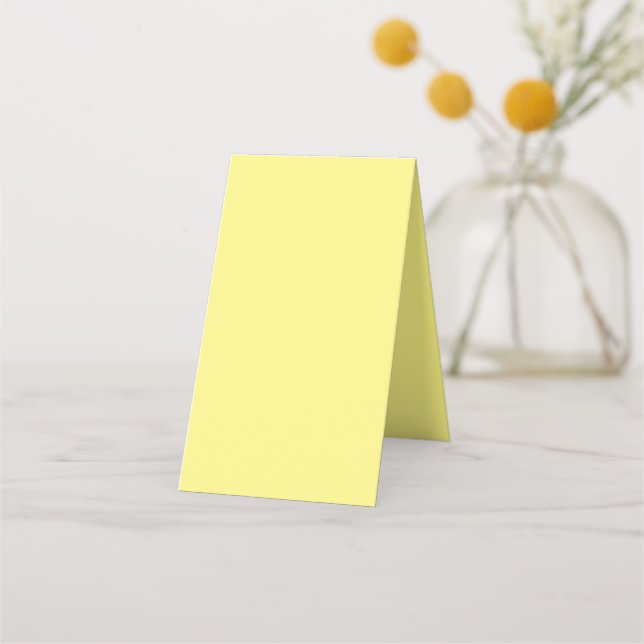 Light Yellow #FFF888, Marzipan Appointment Card (Back)