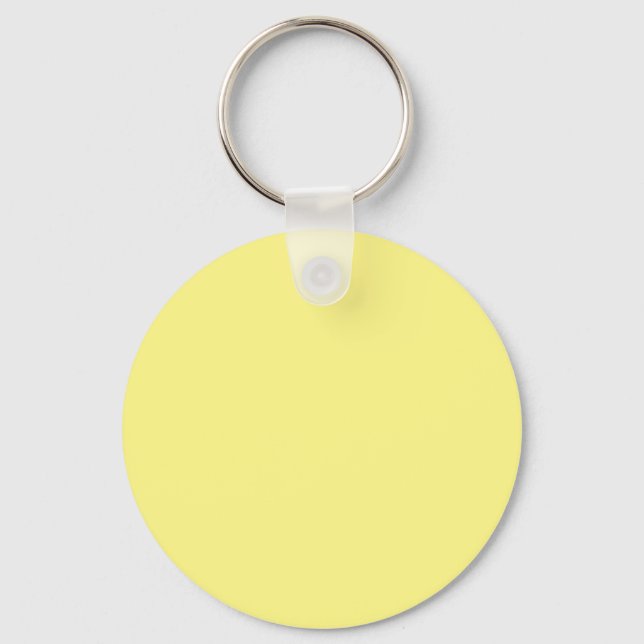 Light Yellow #FFF888, Marzipan Key Ring (Front)