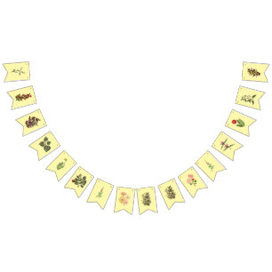 Light yellow Floral banner for parties