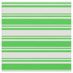 Light Yellow & Lime Green Striped Pattern Fabric