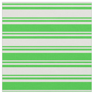 Light Yellow & Lime Green Striped Pattern Fabric