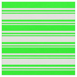 Light Yellow & Lime Lined/Striped Pattern Fabric