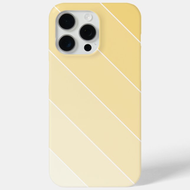 Light Yellow Ombré Stripes Case-Mate iPhone Case (Back)