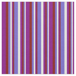 Light Yellow, Slate Blue, Maroon & Purple Coloured Fabric