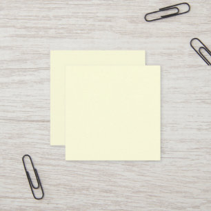 Light Yellow Square Business Card