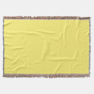 Light Yellow Throw Blanket