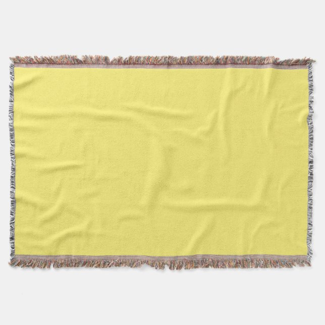 Light Yellow Throw Blanket (Front)