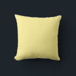 Light Yellow Throw Pillow<br><div class="desc">Here is an uplifting solid colour trending for 2021.

Designed in Washington State,  USA for your enjoyment. Thanks for supporting independant artists!</div>