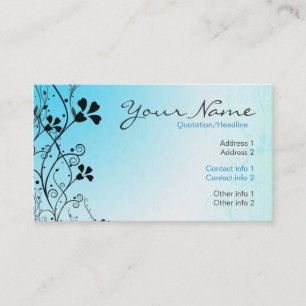 LightBlue Florali Business Card