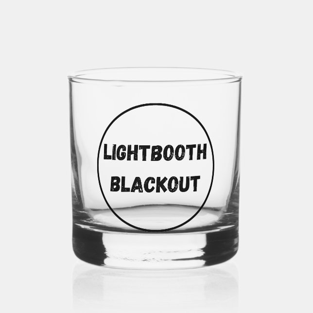Lightbooth Blackout Whiskey Glass (Front)