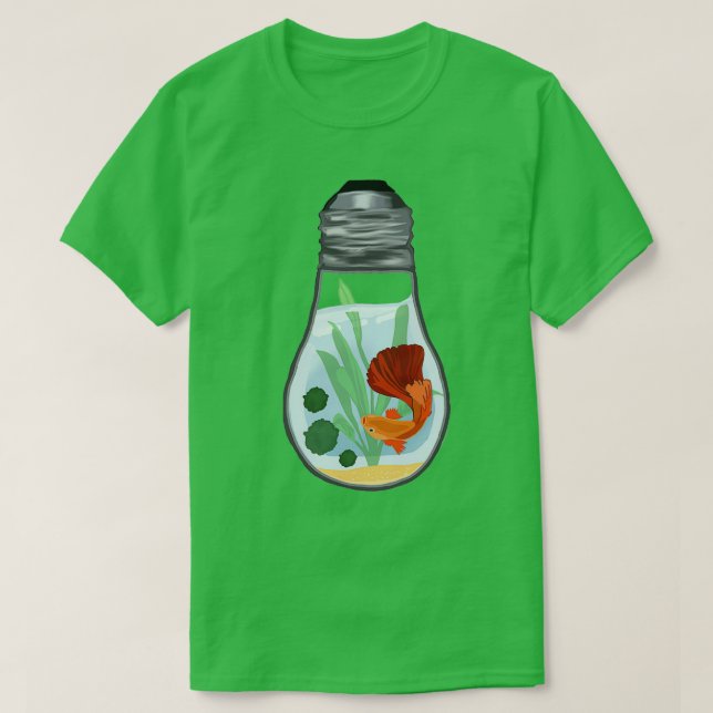 Lightbulb Aquarium T-Shirt (Design Front)