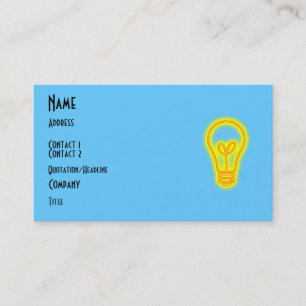 Lightbulb Business Card