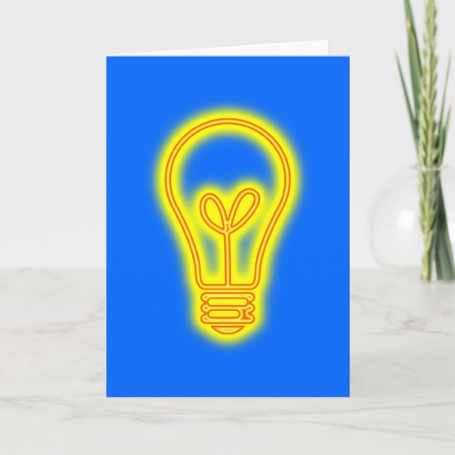 Lightbulb Greeting Card (Front)