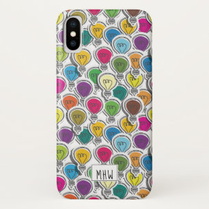 Lightbulb Pattern custom monogram phone cases