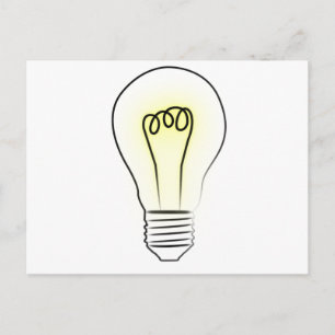 Lightbulb Postcard