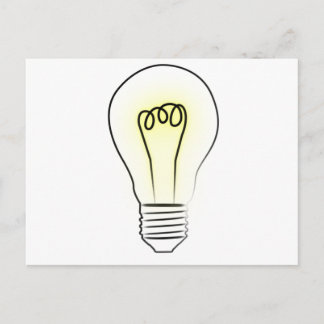 Lightbulb Postcard