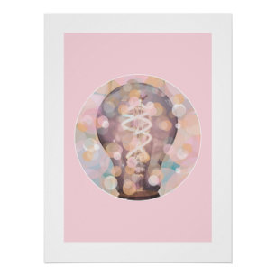 Lightbulb Sparkles Poster