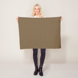 LightCoral Polka Dots Baby Fleece Blanket