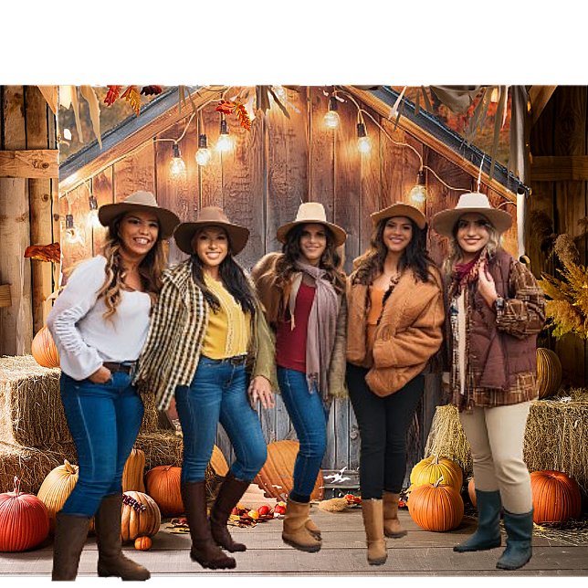 Lighted autumn barn doors backdrop tapestry (Creator Uploaded)