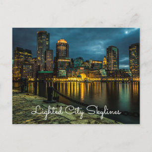 Lighted City Skylines Postcards