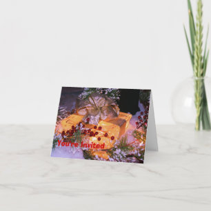 Lighted Gift Christmas Holiday Party Invitation