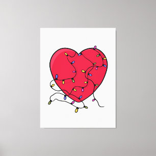 Lighted Heart Canvas Print