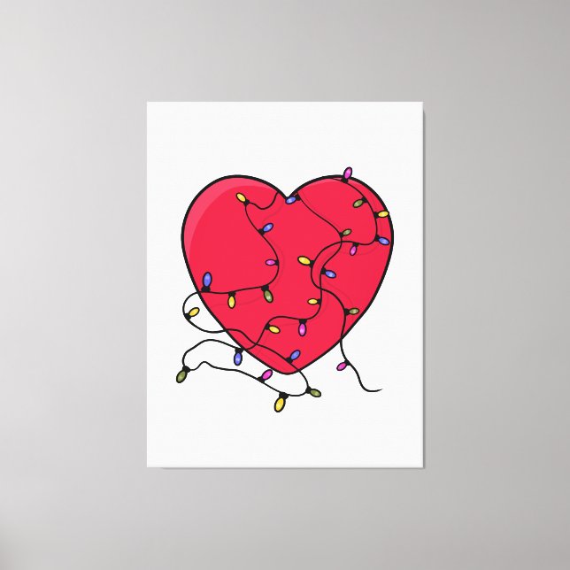 Lighted Heart Canvas Print (Front)