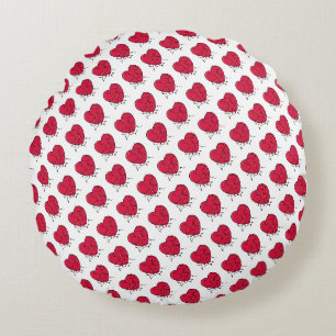 Lighted Heart Round Cushion