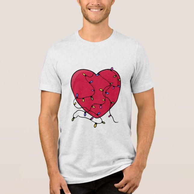 Lighted Heart Tri-Blend Shirt (Front)