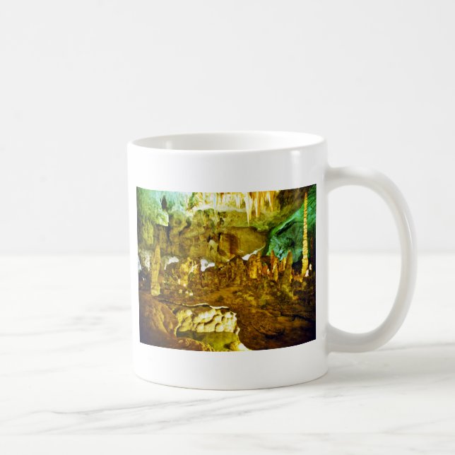 Lighted Interior Of Carlsbad Caverns National Park Coffee Mug (Right)
