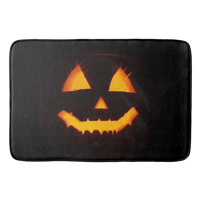 Lighted Jack O Lantern  Bath Mat (Front)