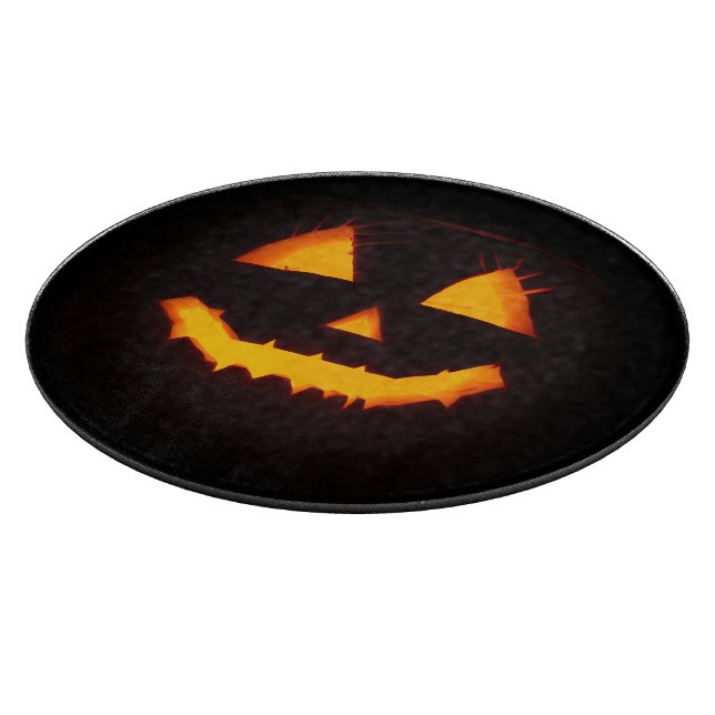 Lighted Jack O Lantern  Cutting Board (Corner)
