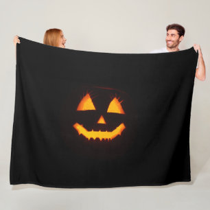 Lighted Jack O Lantern Fleece Blanket