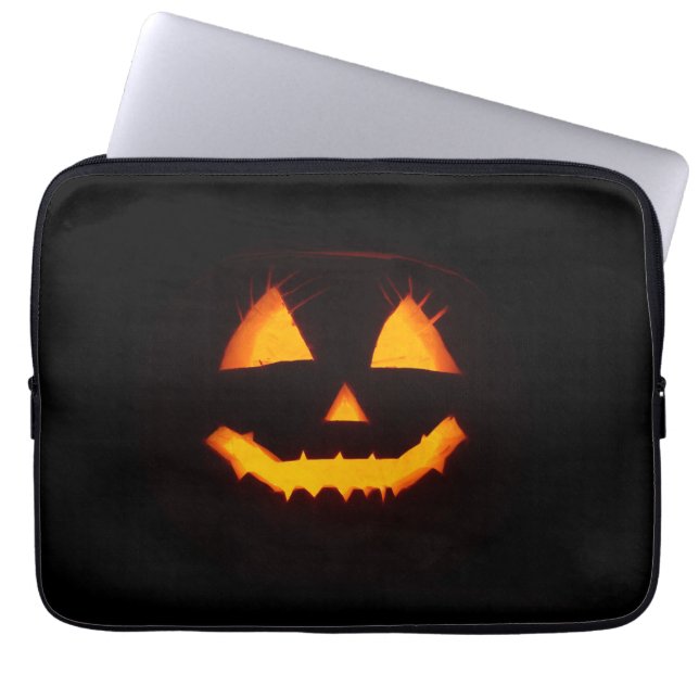 Lighted Jack O Lantern  Laptop Sleeve (Front)