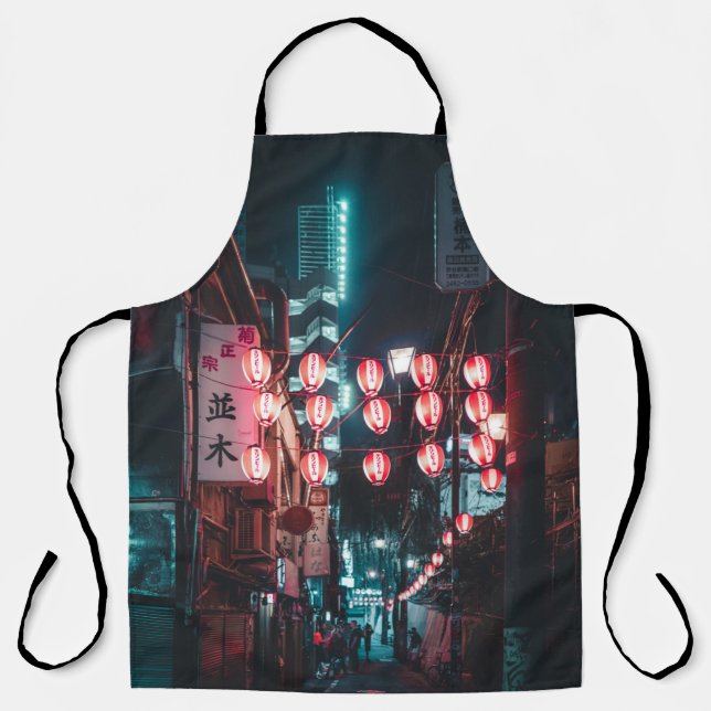 LIGHTED LANTERN AT NIGHT APRON (Front)