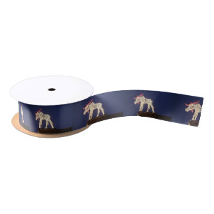 Lighted Moose 7636 Satin Ribbon