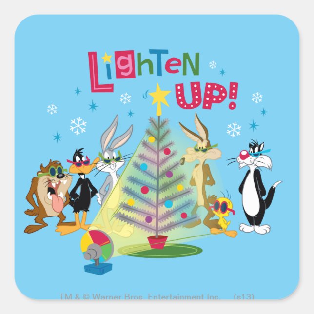 Lighten Up Square Sticker (Front)