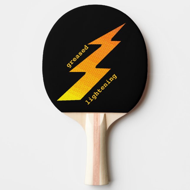 Lightening Bolt Ping Pong Paddle (Front)