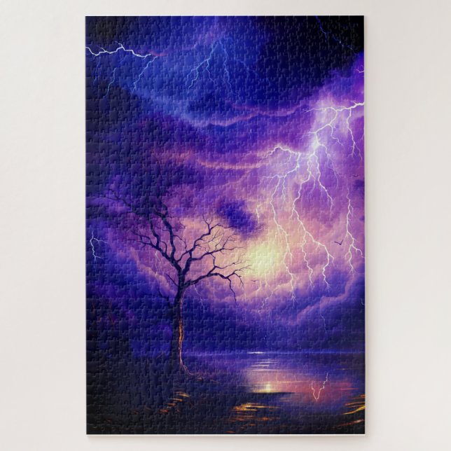 Lightening Storm Jigsaw Puzzle (Vertical)