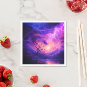 Lightening Storm Napkin