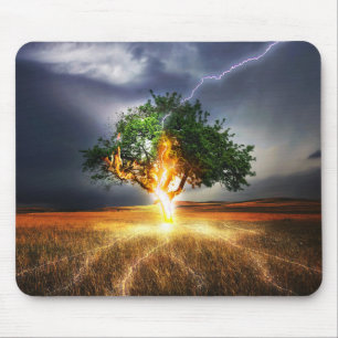 Lightening Tree Mouse Mat
