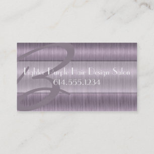 Lighter Purple Hair Salon Beautician Business Card