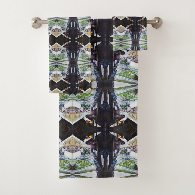 Lighter Side of Lavender Street, Singapore Bath Towel Set (Insitu)