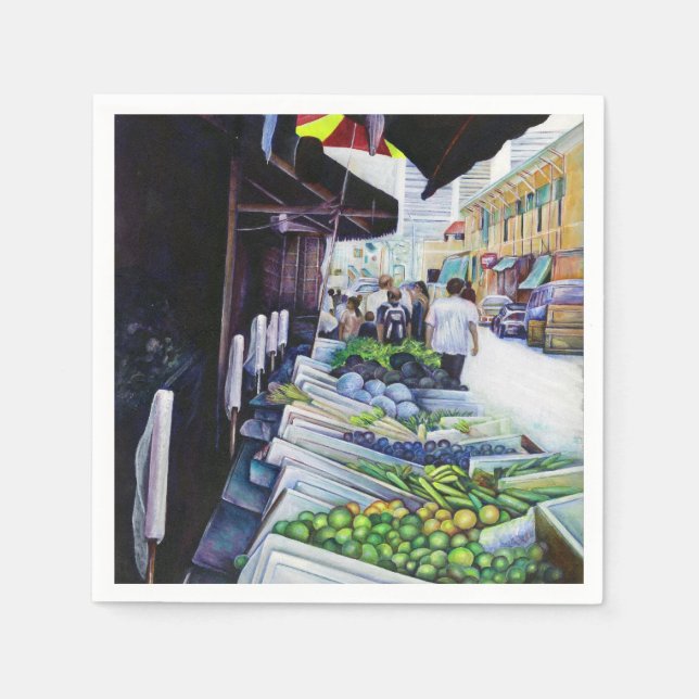 Lighter Side of Lavender Street, Singapore Napkin (Front)