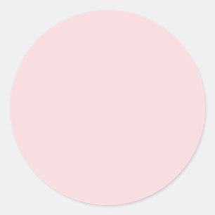 Lightest Peachy Pink Fashion Colour Trend 2014 Classic Round Sticker