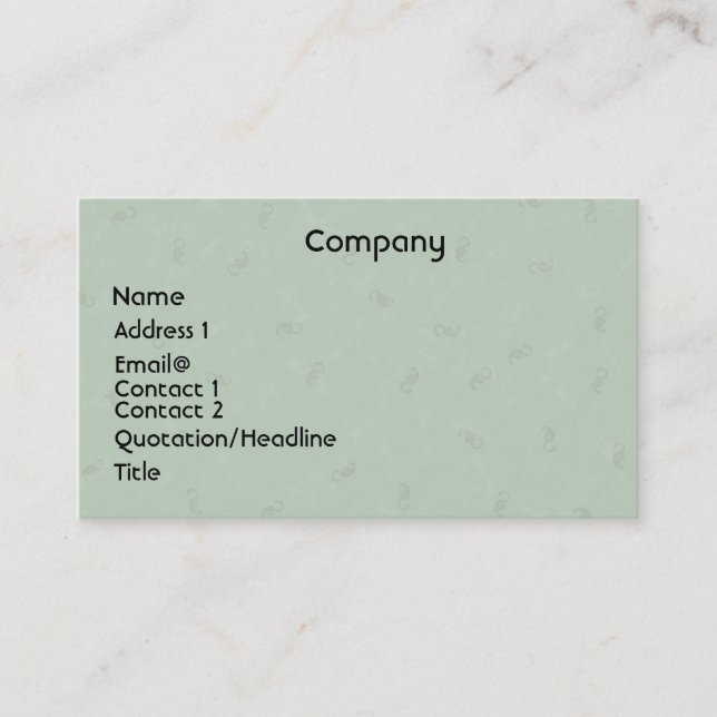 Lightgreen Profile Card (Front)