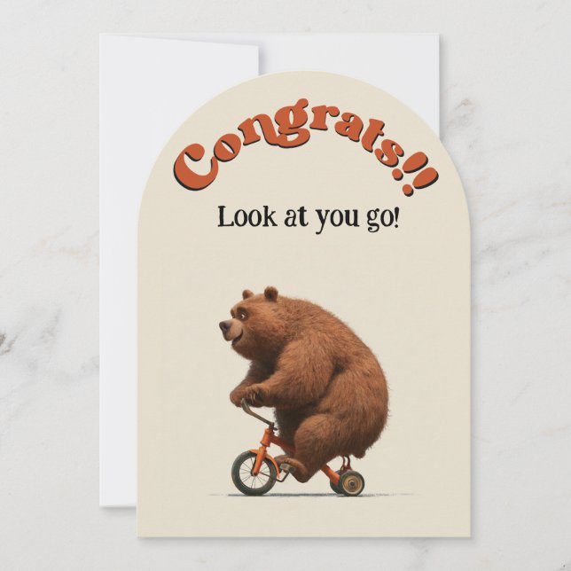 Lighthearted Congrats Invitation (Front)
