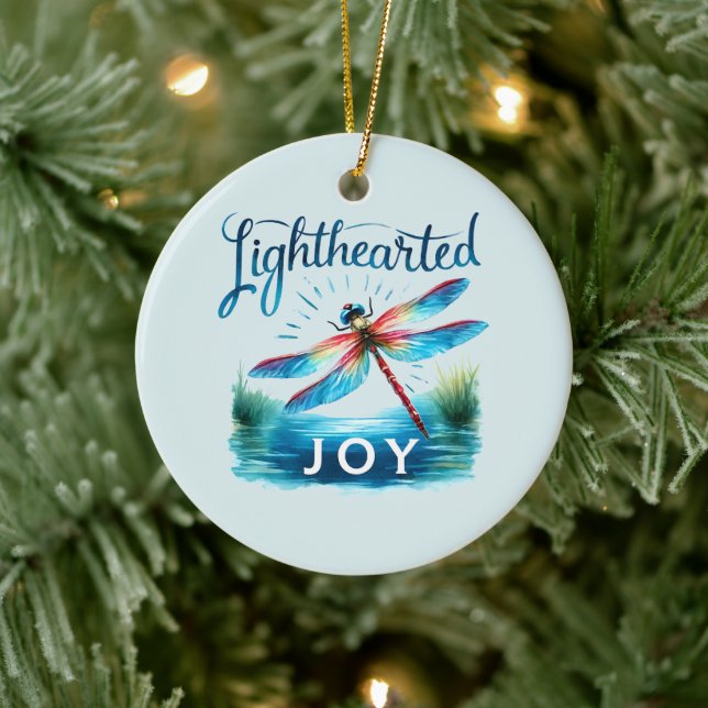 Lighthearted Joy - Artistic Dragonfly Ceramic Tree Decoration (Tree)